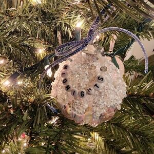 Swiftmas Midnights Snow On The Beach Friendship Bracelet Ornament